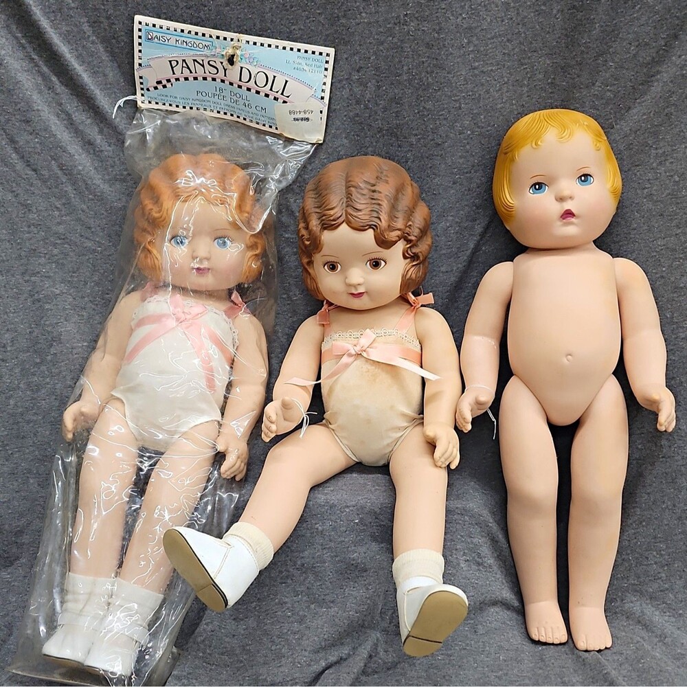 Vintage Daisy Kingdom Dolls Lot Of 3 18" Fashion Dolls Read Description